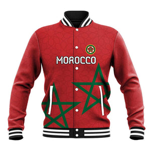 Custom Morocco Heritage Football Baseball Jacket Road To Champion - African Pride