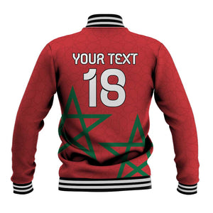 Custom Morocco Heritage Football Baseball Jacket Road To Champion - African Pride