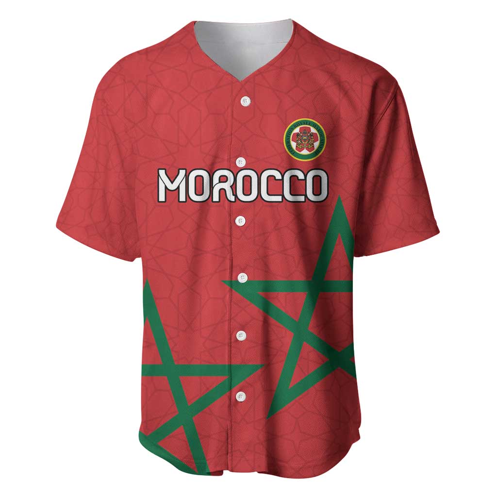 Custom Morocco Heritage Football Baseball Jersey Road To Champion - African Pride