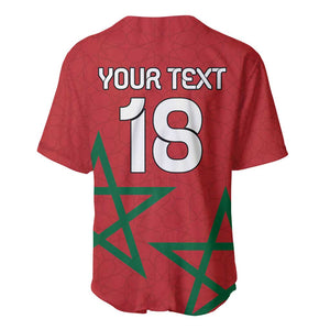 Custom Morocco Heritage Football Baseball Jersey Road To Champion - African Pride