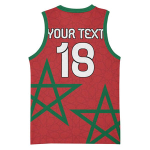 Custom Morocco Heritage Football Basketball Jersey Road To Champion - African Pride