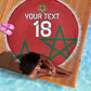 Custom Morocco Heritage Football Beach Blanket Road To Champion