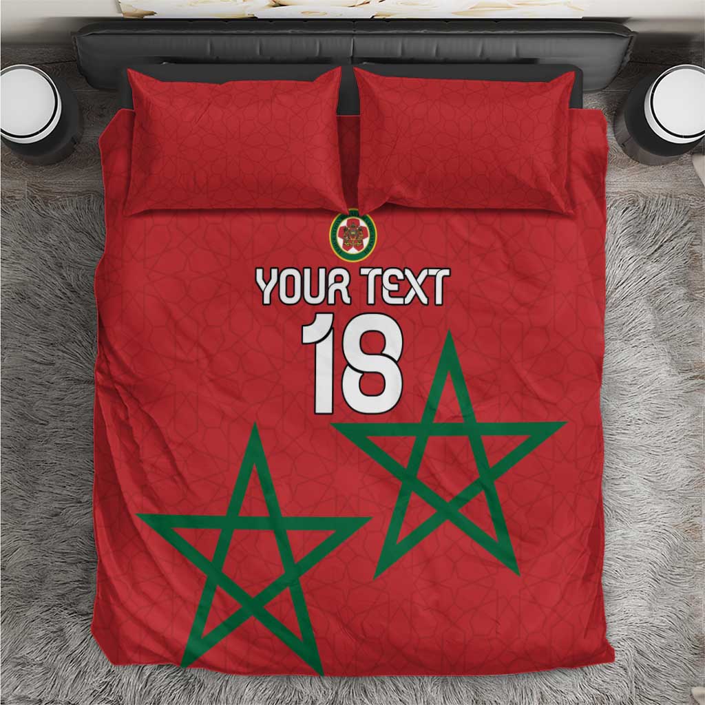 Custom Morocco Heritage Football Bedding Set Road To Champion - African Pride