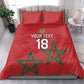 Custom Morocco Heritage Football Bedding Set Road To Champion