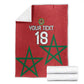 Custom Morocco Heritage Football Blanket Road To Champion