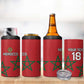 Custom Morocco Heritage Football 4 in 1 Can Cooler Tumbler Road To Champion