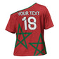 Custom Morocco Heritage Football Cross Shoulder Shirt Road To Champion