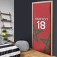Custom Morocco Heritage Football Door Cover Road To Champion