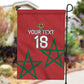 Custom Morocco Heritage Football Garden Flag Road To Champion