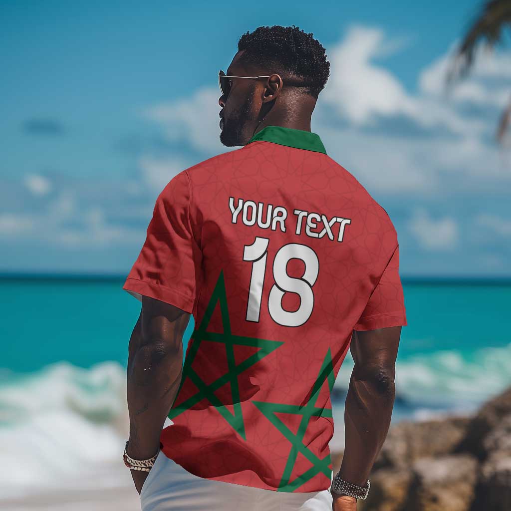 Custom Morocco Heritage Football Hawaiian Shirt Road To Champion