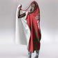 Custom Morocco Heritage Football Hooded Blanket Road To Champion