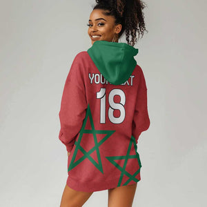 Custom Morocco Heritage Football Hoodie Dress Road To Champion - African Pride