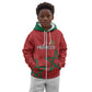 Custom Morocco Heritage Football Kid Hoodie Road To Champion