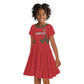 Custom Morocco Heritage Football Kid Short Sleeve Dress Road To Champion