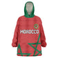 Custom Morocco Heritage Football Kid Wearable Blanket Hoodie Road To Champion