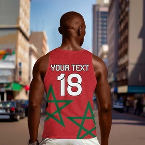 Custom Morocco Heritage Football Men Tank Top Road To Champion - African Pride