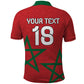 Custom Morocco Heritage Football Polo Shirt Road To Champion
