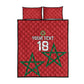 Custom Morocco Heritage Football Quilt Bed Set Road To Champion