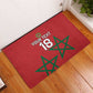 Custom Morocco Heritage Football Rubber Doormat Road To Champion