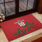 Custom Morocco Heritage Football Rubber Doormat Road To Champion