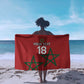 Custom Morocco Heritage Football Sarong Road To Champion
