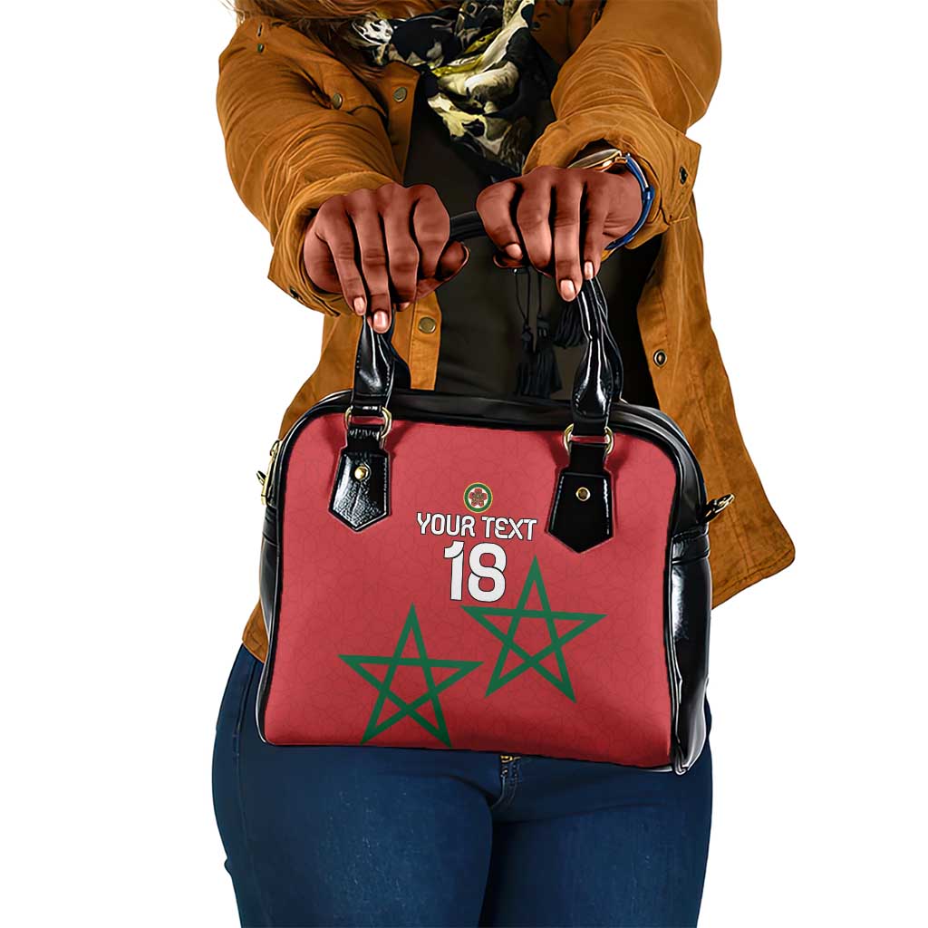 Custom Morocco Heritage Football Shoulder Handbag Road To Champion