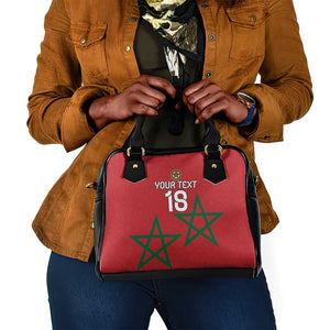 Custom Morocco Heritage Football Shoulder Handbag Road To Champion - African Pride
