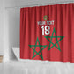 Custom Morocco Heritage Football Shower Curtain Road To Champion