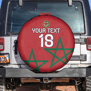 Custom Morocco Heritage Football Spare Tire Cover Road To Champion - African Pride