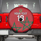 Custom Morocco Heritage Football Spare Tire Cover Road To Champion
