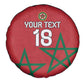 Custom Morocco Heritage Football Spare Tire Cover Road To Champion