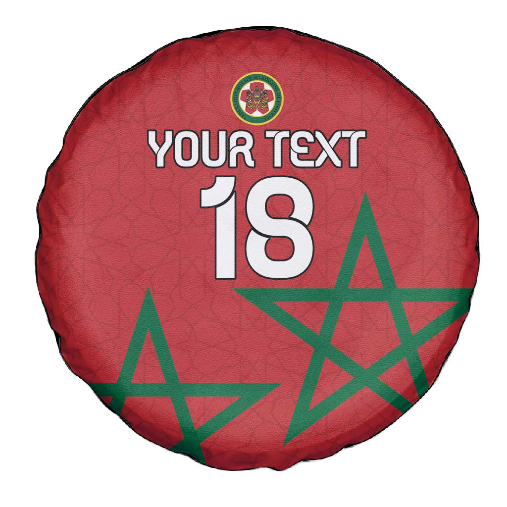 Custom Morocco Heritage Football Spare Tire Cover Road To Champion