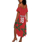 Custom Morocco Heritage Football Summer Maxi Dress Road To Champion