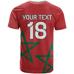 Custom Morocco Heritage Football T shirt Road To Champion - African Pride