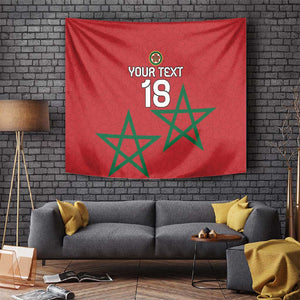 Custom Morocco Heritage Football Tapestry Road To Champion - African Pride