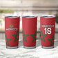 Custom Morocco Heritage Football Tumbler Cup Road To Champion