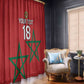 Custom Morocco Heritage Football Window Curtain Road To Champion