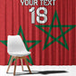 Custom Morocco Heritage Football Window Curtain Road To Champion