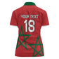 Custom Morocco Heritage Football Women Polo Shirt Road To Champion