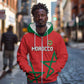Custom Morocco Heritage Football Zip Hoodie Road To Champion