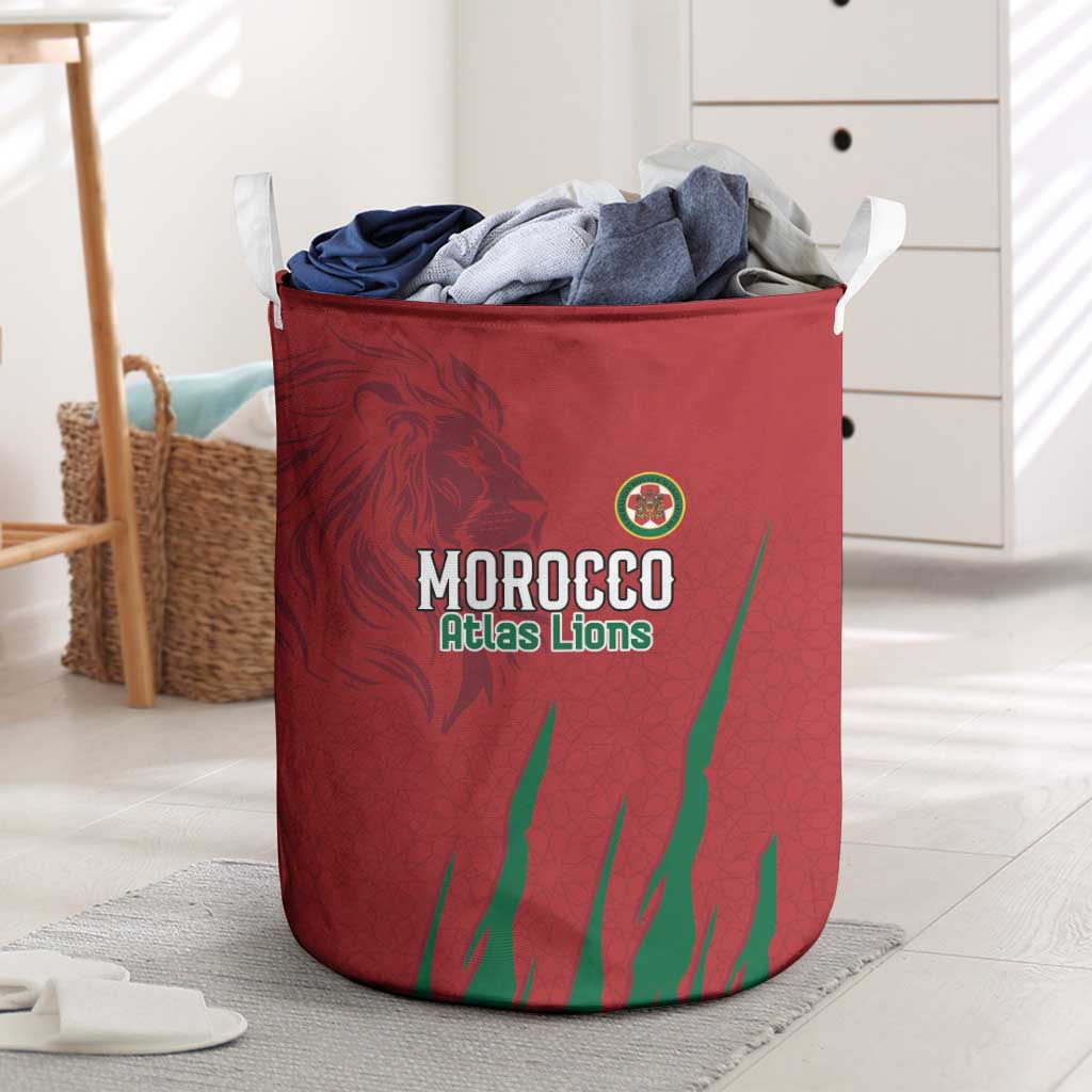 Morocco Football Laundry Basket Atlas Lions Road To Champion - African Pride