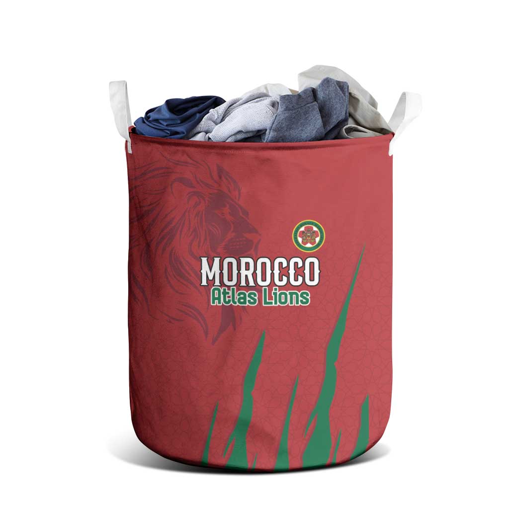 Morocco Football Laundry Basket Atlas Lions Road To Champion - African Pride