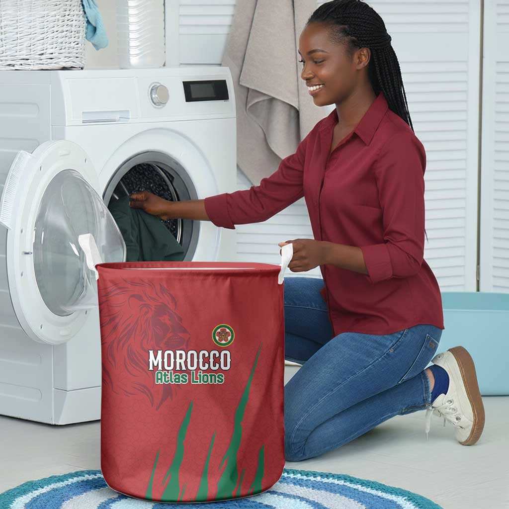 Morocco Football Laundry Basket Atlas Lions Road To Champion - African Pride