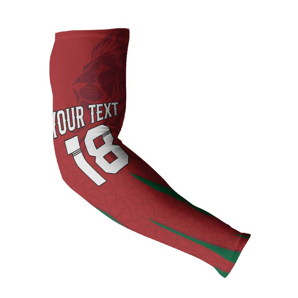 Custom Morocco Football Arm Sleeves Atlas Lions Road To Champion