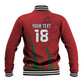 Custom Morocco Football Baseball Jacket Atlas Lions Road To Champion - African Pride