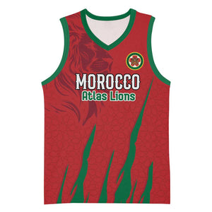 Custom Morocco Football Basketball Jersey Atlas Lions Road To Champion - African Pride