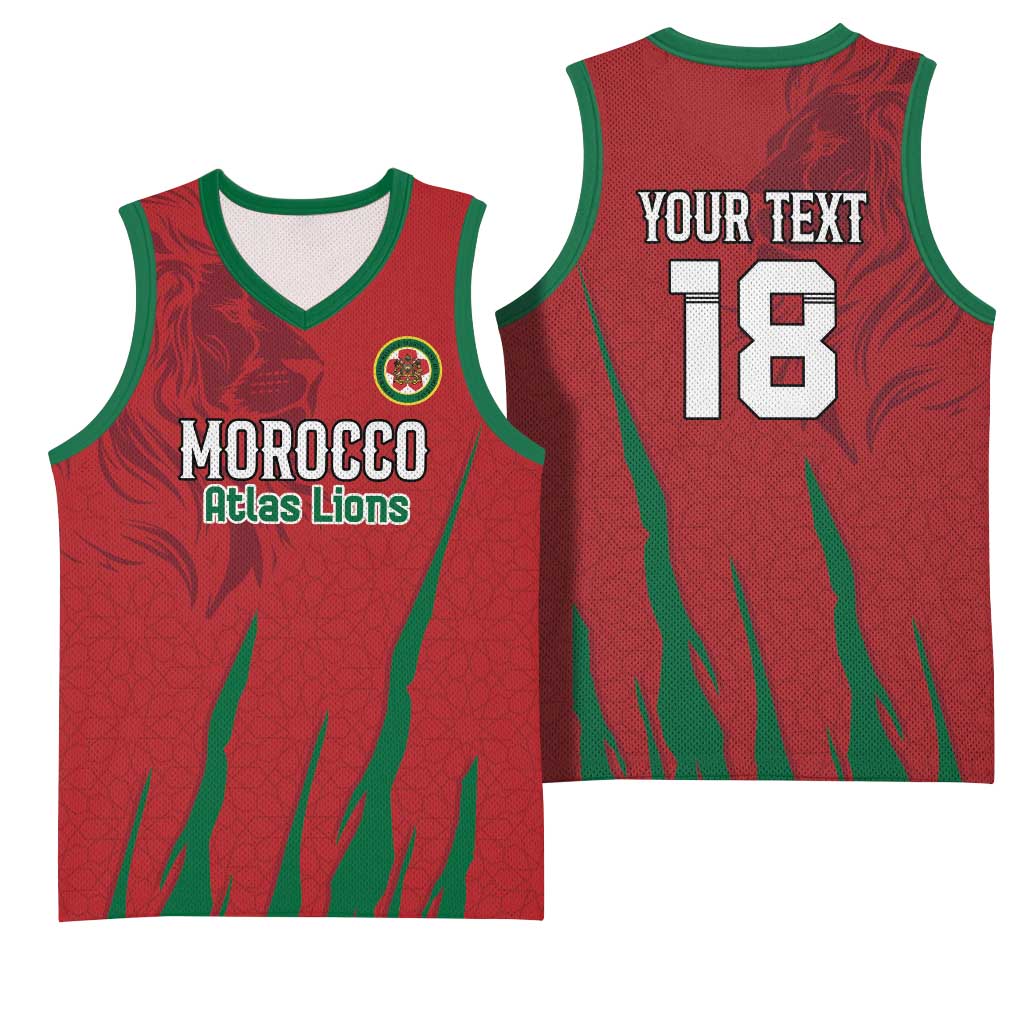 Custom Morocco Football Basketball Jersey Atlas Lions Road To Champion