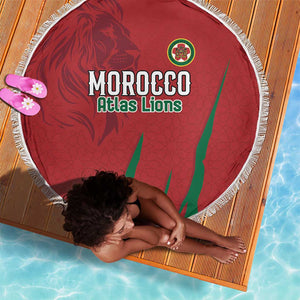 Morocco Football Beach Blanket Atlas Lions Road To Champion - African Pride