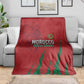 Morocco Football Blanket Atlas Lions Road To Champion - African Pride