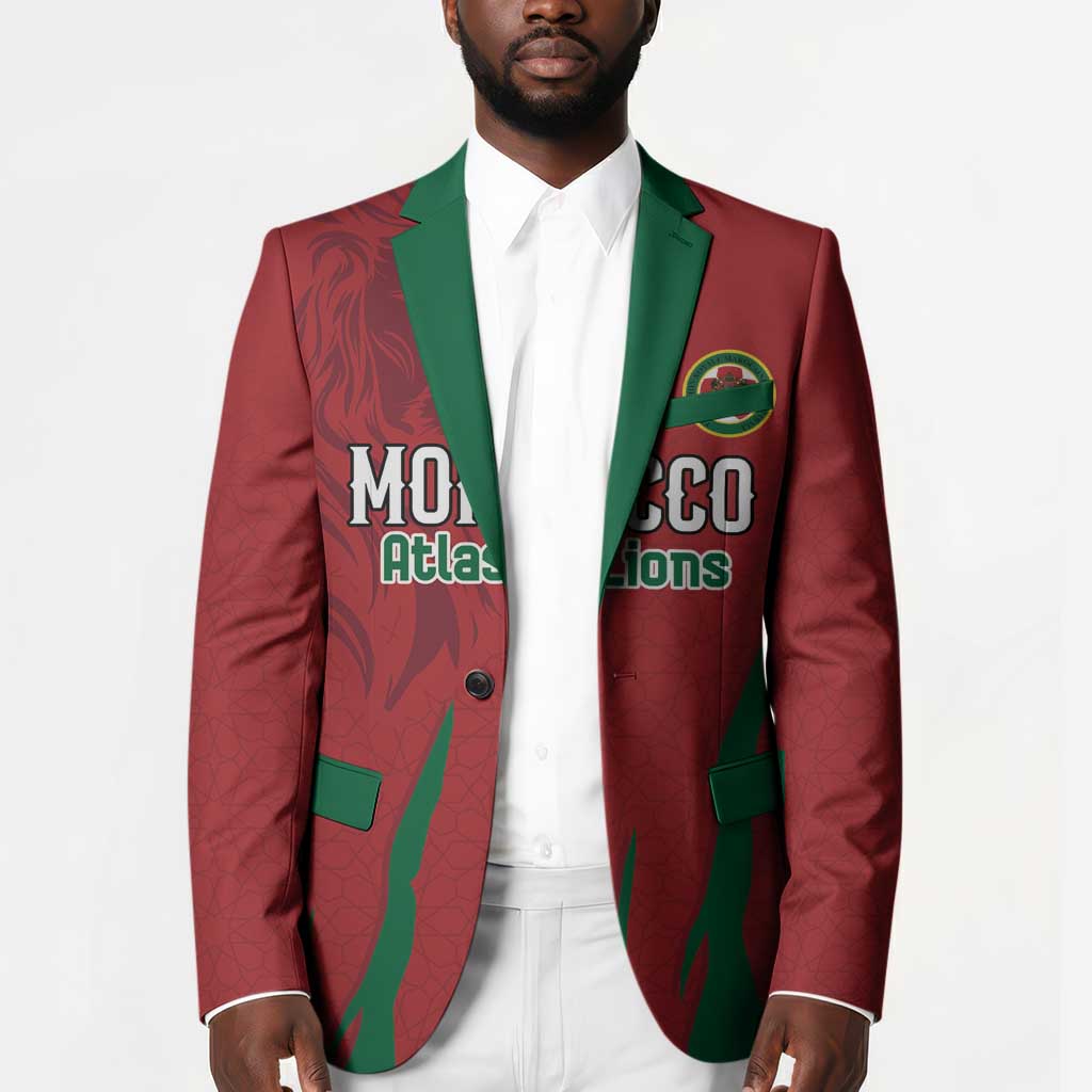 Custom Morocco Football Blazer Atlas Lions Road To Champion